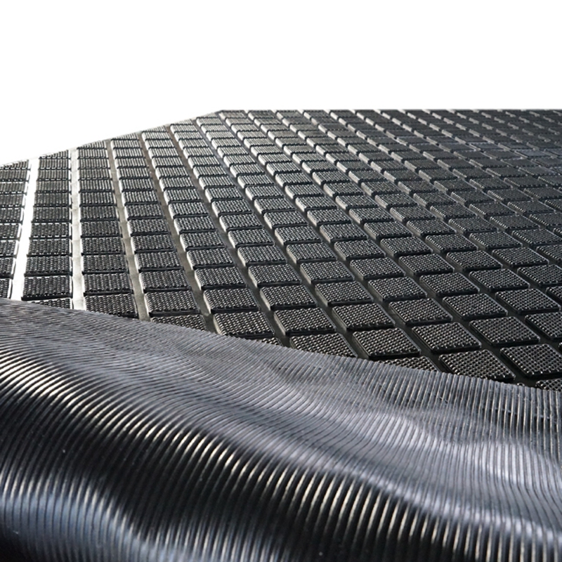 Cobble Quadrat Gummi Stall Mat